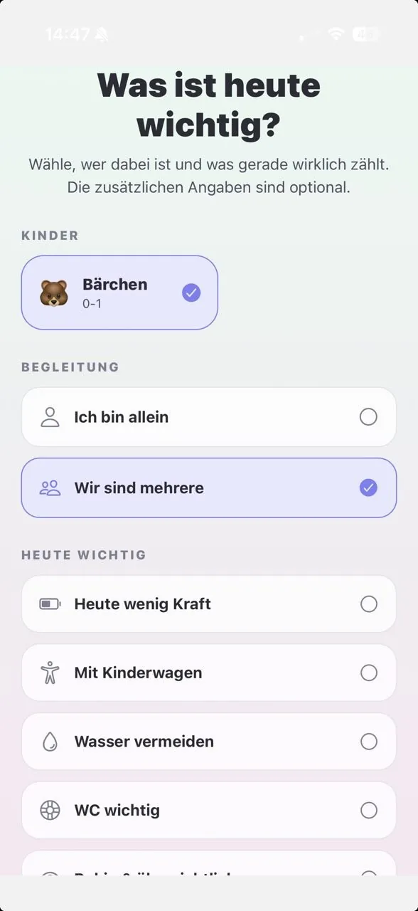 TagDieb Auswahl Was ist heute wichtig für passende Tagesvorschläge.